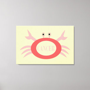 Cancer Star Schildkröte Canvas Print Leinwanddruck