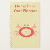 Cancer Star Schildkröte Custom Planner Planer (Vorderseite)