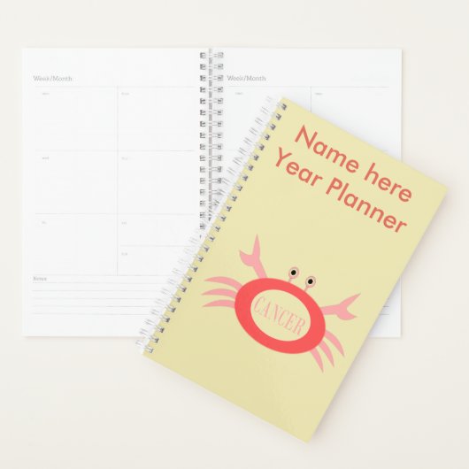 Cancer Star Schildkröte Custom Planner Planer (Anzeige)