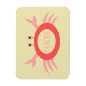 Cancer Star Sign Crab Magnet (Vertikal)