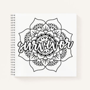 Cancer Survivor Mandala Journal Notizblock