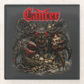Cancer - The Bone Sentinel of Crimson Shadows Glasuntersetzer