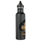 "Cancer The Crab" - Graue und orangefarbene Geträn Trinkflasche (Links)