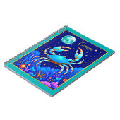 Cancer the Crab Zodiac Sign Notizblock (Linke Seite)