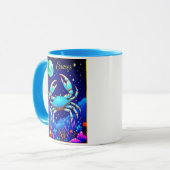 Cancer the Crab Zodiac Sign Tasse (Vorderseite Links)