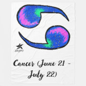Cancer Throw Blankets Fleecedecke (Vorderseite)