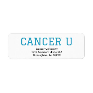Cancer U return address label
