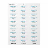 Cancer U return address label (Vorne)
