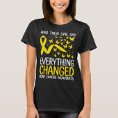 Cancer Warrior Ribbon Bone Cancer Awareness T-Shirt (Vorderseite)