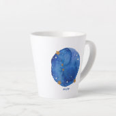 Cancer Watercolor Night Sky Constellation Zodiac Milchtasse (Rechte Ecke)