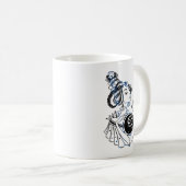 Cancer Zodiac Art Deco Lady Kaffeetasse (VorderseiteRechts)