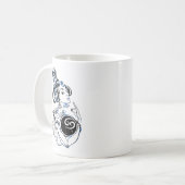 Cancer Zodiac Art Deco Lady Kaffeetasse (Vorderseite Links)