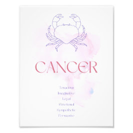 Cancer Zodiac Art Print Fotodruck