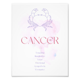 Cancer Zodiac Art Print Fotodruck