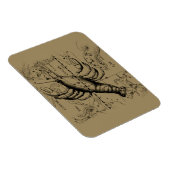 Cancer Zodiac Constellation by Hevelius 1690 Magnet (Rechte Seite)