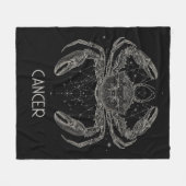 Cancer Zodiac Constellation Fleece Blanket (Vorderseite (Horizontal))