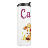 Cancer Zodiac Cow Png, Cute Cancer Thermosbecher (Nach links gedreht)