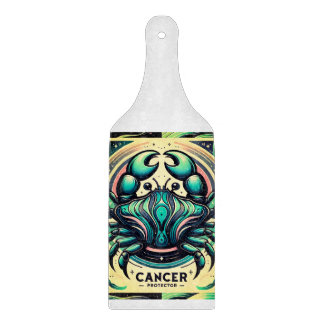 "Cancer Zodiac Crab Design Paddel Schneidebrett