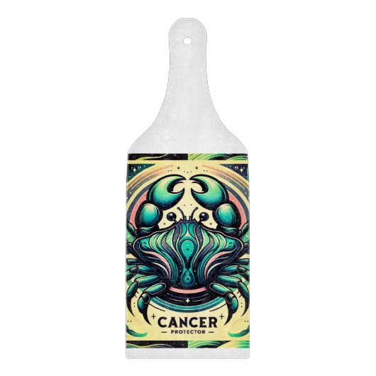 "Cancer Zodiac Crab Design Paddel Schneidebrett (Vorderseite)