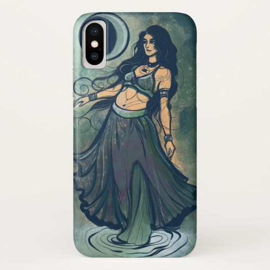 Cancer Zodiac MoonChild Goddess Bly Dancer Case-Mate iPhone Hülle (Rückseite)