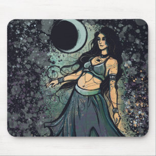 Cancer Zodiac MoonChild Goddess Bly Dancer Mousepad