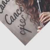 Cancer Zodiac Musician Klarinette Decoupage Seidenpapier (Ausschnitt)