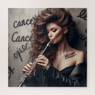 Cancer Zodiac Musician Klarinette Puzzle