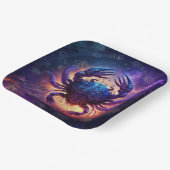 Cancer Zodiac-Schild Wasserfarbdesign Pappteller (Gewinkelt)