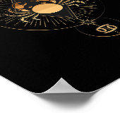 Cancer Zodiac Sign Black History Mont Blm Melanin Poster (Ecke)