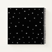 Cancer Zodiac Sign, Black & White Notebook Notizblock (Rückseite)