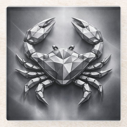 cancer zodiac sign glasuntersetzer (Vorderseite)