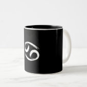 CANCER Zodiac Sign June Sommerastrologie Zweifarbige Tasse (VorderseiteRechts)