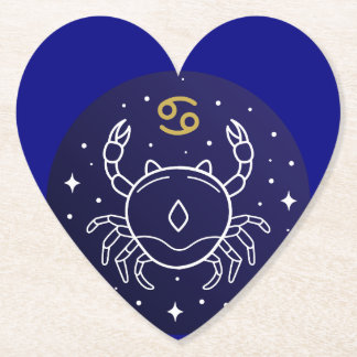 Cancer Zodiac Sign Minimalist Art Untersetzer