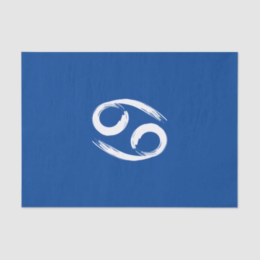 CANCER Zodiac Sign Summer Juni Astrologie Seidenpapier (Vorderseite)