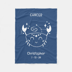 Cancer Zodiac Star Name Birthdate Blue Baby Fleecedecke