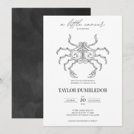 Cancer Zodiac Star Sign Astrology Baby Shooter Einladung