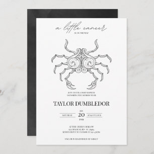 Cancer Zodiac Star Sign Astrology Baby Shooter Einladung