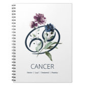 Cancer Zodiac Star Sign Notizblock (Vorderseite)