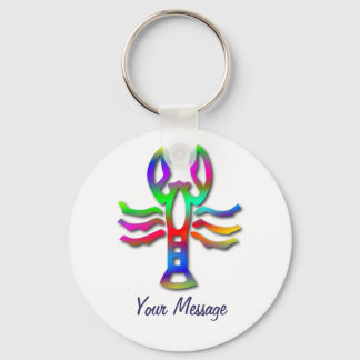 Cancer Zodiac Star Sign Rainbow Color Schlüsselanhänger