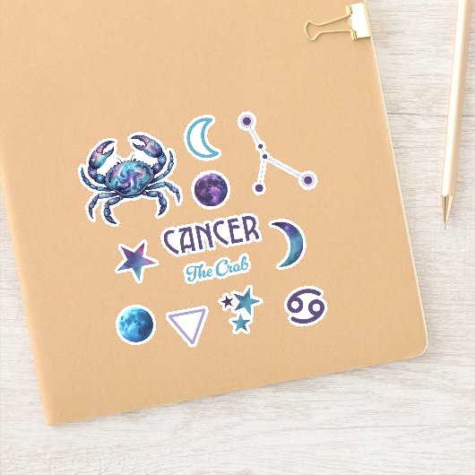 Cancer Zodiac Sticker Collection (Notizbuch)