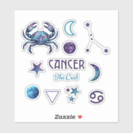 Cancer Zodiac Sticker Collection