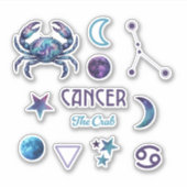 Cancer Zodiac Sticker Collection (Vorderseite)