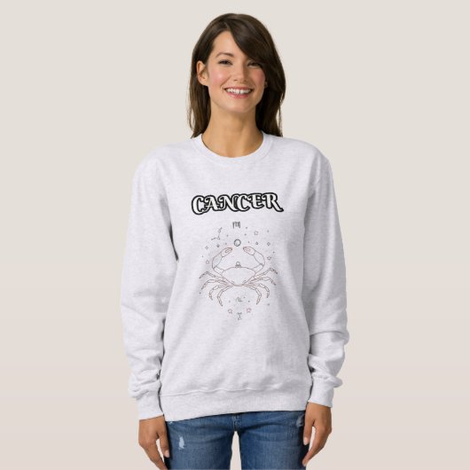 cancer zodiac sweatshirt (Vorne ganz)
