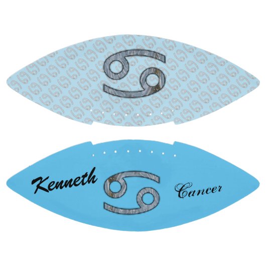 Cancer Zodiac Symbol Element von Kenneth Yoncich Football (Paneele)