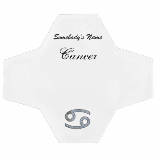 Cancer Zodiac Symbol Element von Kenneth Yoncich Fußball (Flach)