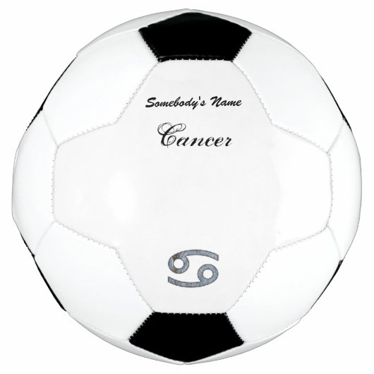 Cancer Zodiac Symbol Element von Kenneth Yoncich Fußball (Vorderseite)