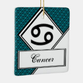 Cancer Zodiac Symbol Standard von Kenneth Yoncich Keramikornament (Rechts)