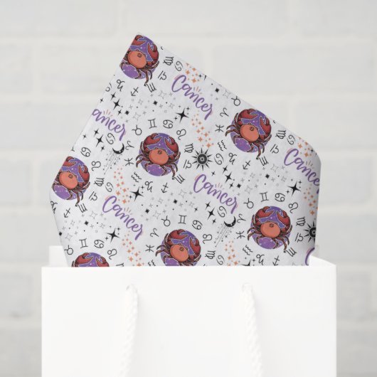 Cancer Zodiac Tissue Paper Seidenpapier (Geschenk Tasche)