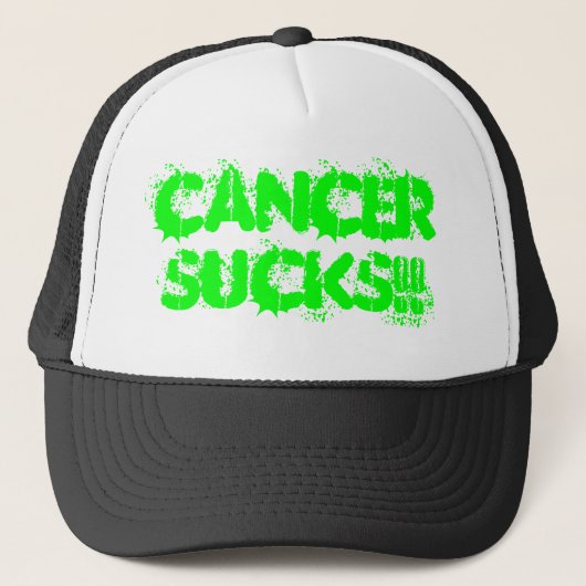 CANCERSUCKS!! TRUCKERKAPPE (Vorderseite)