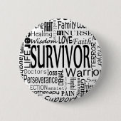 CancerWords Button (Vorderseite)